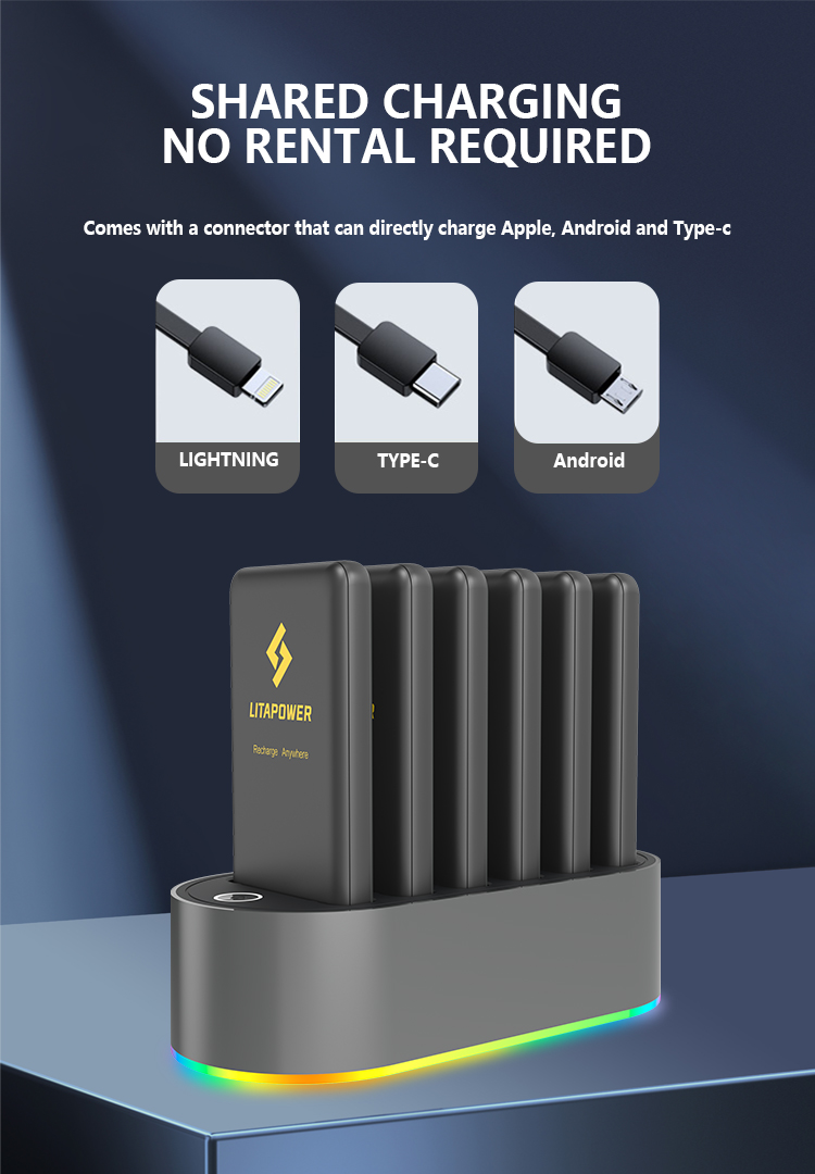 6 slots Portable Charger Station Parameters